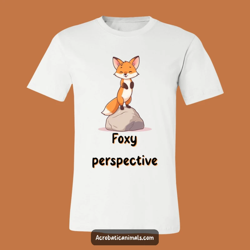 Funny Fox Handstand T-Shirt - Witty Woodland Creature Tee