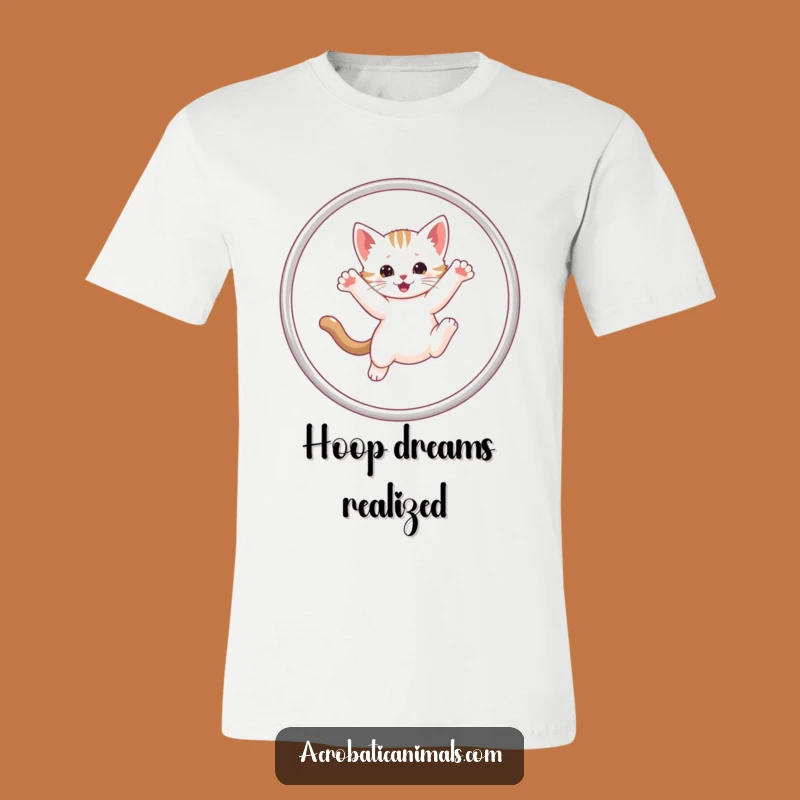 Funny Kitten Hula Hoop T-Shirt: Hilarious Pet Action Tee, the Ultimate Funny Gift for Cat Lovers
