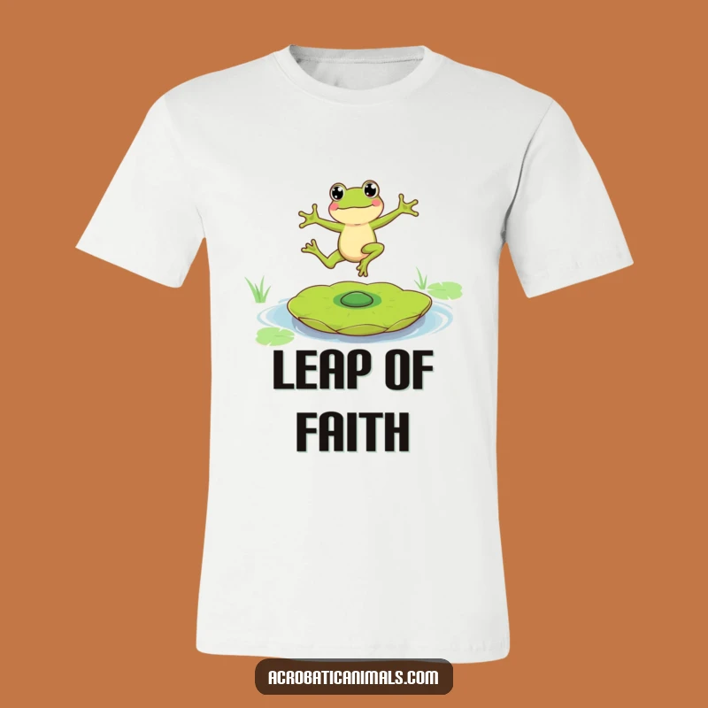 Funny Leaping Frog T-Shirt: Hilarious Amphibian Acrobatics Tee for Humor Lovers