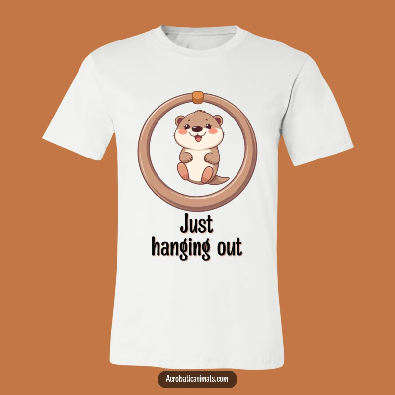 Funny Otter Ring Swing T-Shirt - Comical Animal Lover Tee