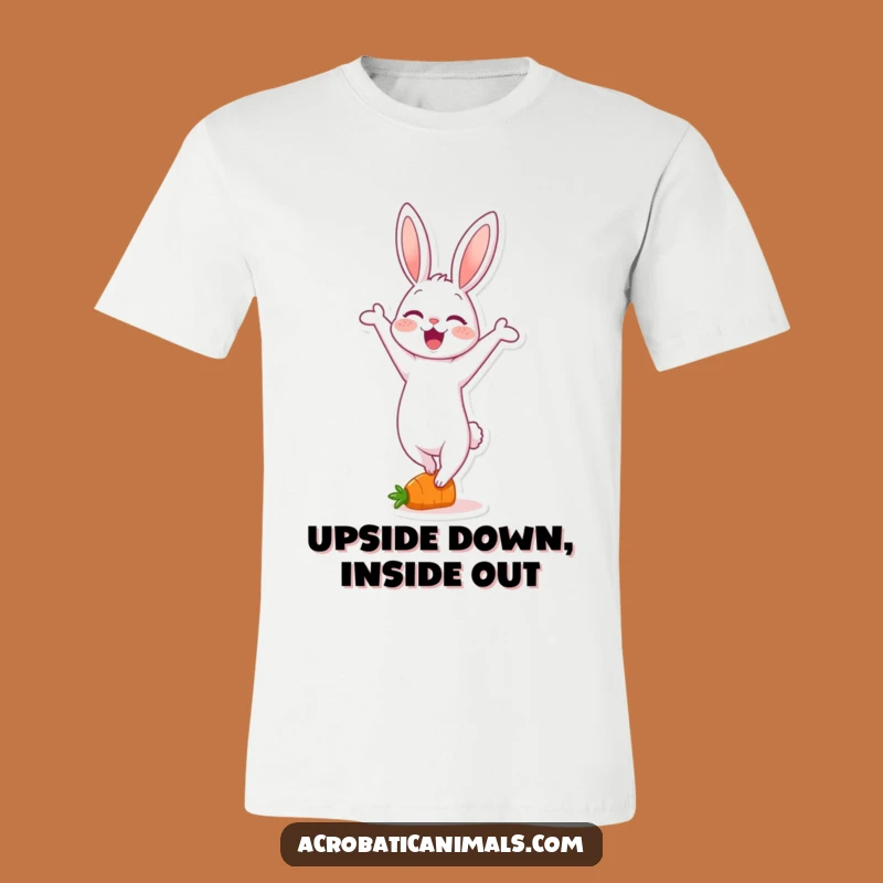 Funny Rabbit Handstand T-Shirt: Wearable Carrot Acrobat Fun, Unforgettable Funny Gift