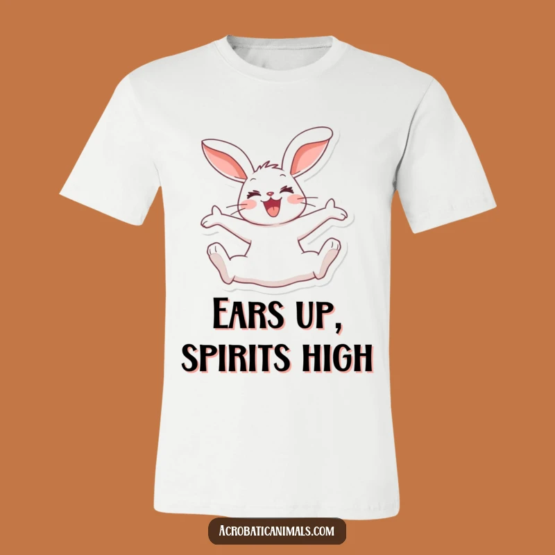 Funny Rabbit Split Jump T-Shirt: Joyful Floppy Ears Tee, Perfect Funny Gift