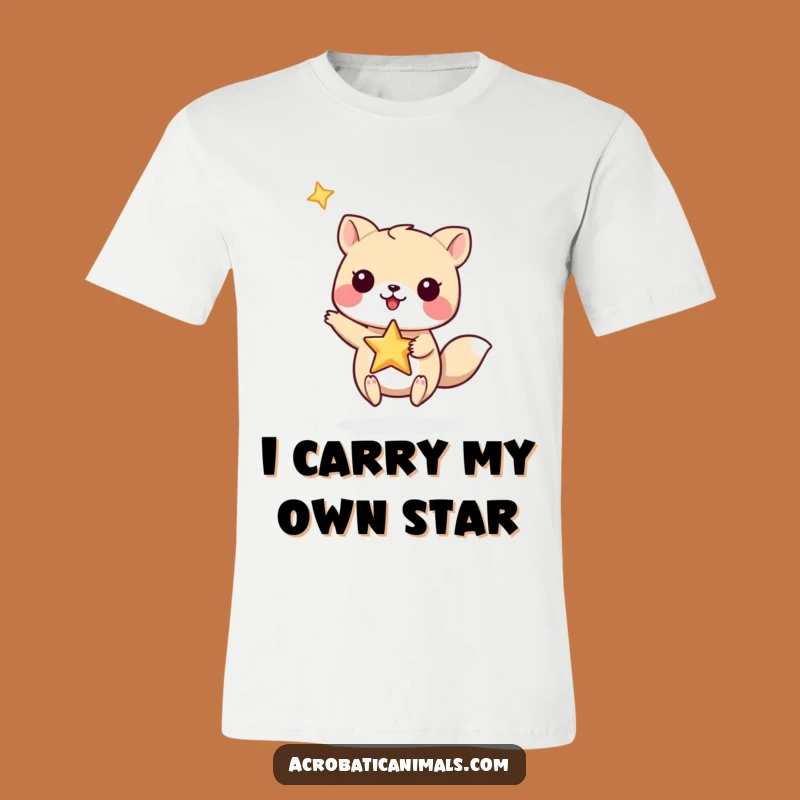 Funny Star Balance Animal T-Shirt - Gift for Ambitious Go-Getters!