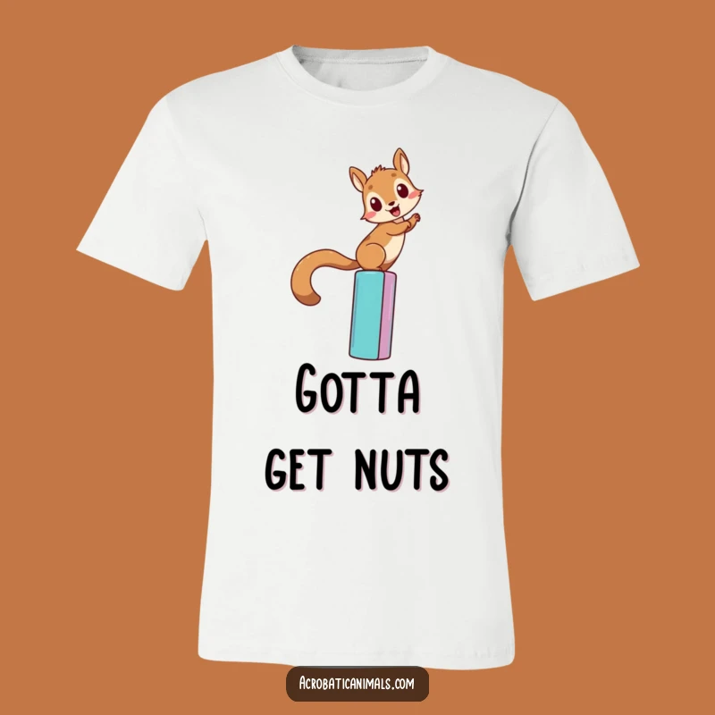 Funny Squirrel Climbing T-Shirt - Determined Bar Conqueror, Hilarious Action Tee Gift