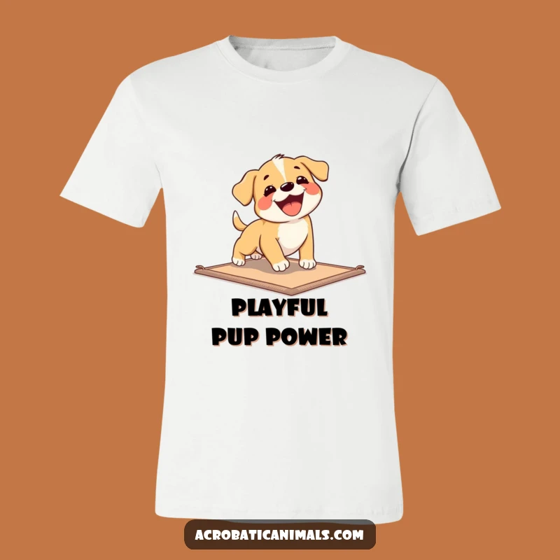 Funny Puppy Tumbles T-Shirt: Hilarious Dog Workout Tee, a Perfect Funny Gift for Canine Fans