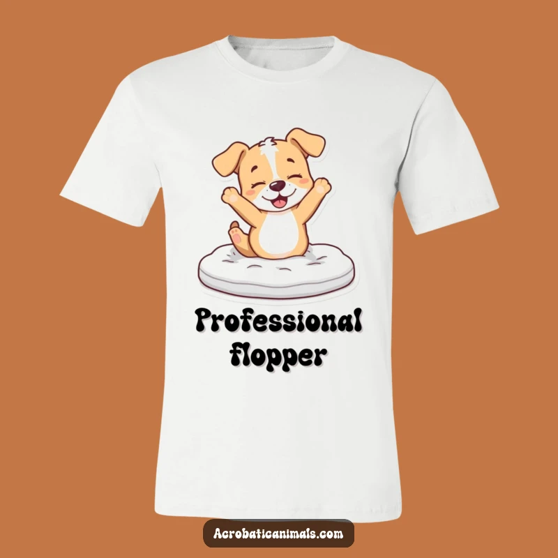 Funny Puppy Flip T-Shirt: Hilarious Gymnastics Tee for Dog Owners!