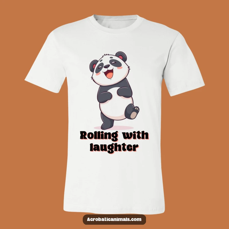 Funny Panda Cartwheel T-Shirt: Giggling Bear Fun Pose, Perfect Funny Gift