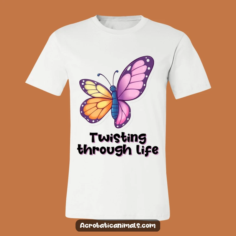 Funny Butterfly Twist T-Shirt - Wear Your Grace, Awesome Gift!