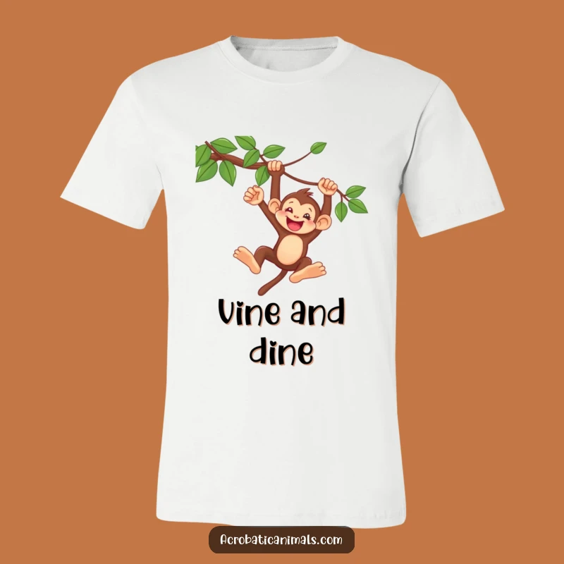 Funny Monkey Swing T-Shirt: Delighted Character Design, Comfy & Fun Gift