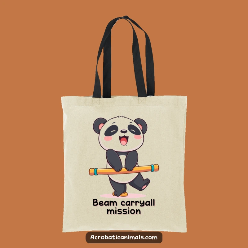 Funny Panda Tote Bag: Giggling Bear Balance Bag Gift