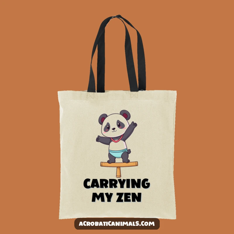 Funny Gymnast Panda Tote Bag - Stylish & Hilarious for Everyday Carrying