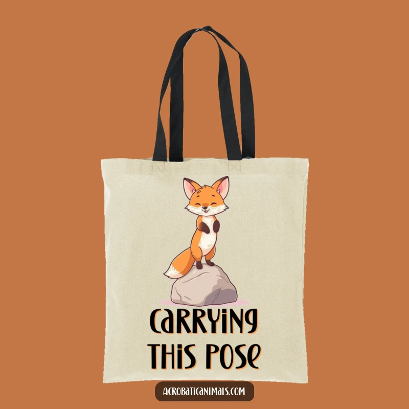 Funny Fox Handstand Tote - Stylish & Practical Humor