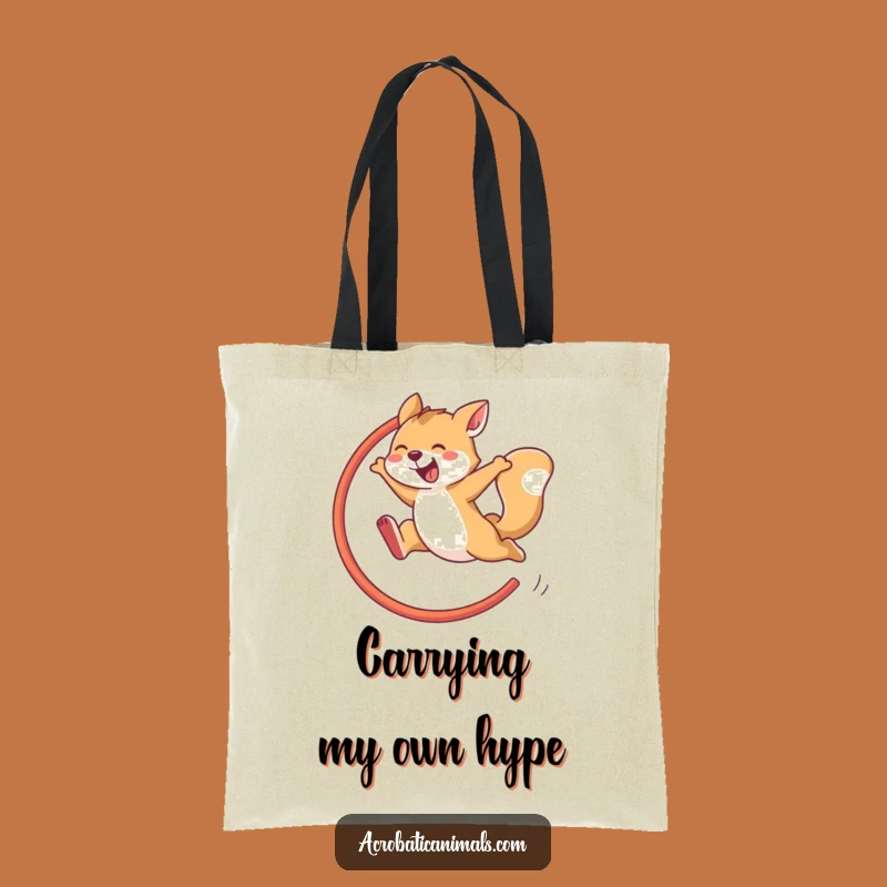 Funny Agile Animal Hoop Delight Tote Bag - Carry Laughs Everywhere!